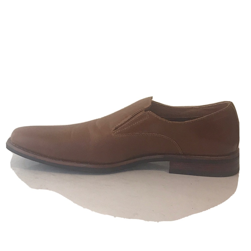 Mens Classic Slip On Dress Shoe Casual Shoe Ferro Aldo MFA19528 Size 7.5 Brown